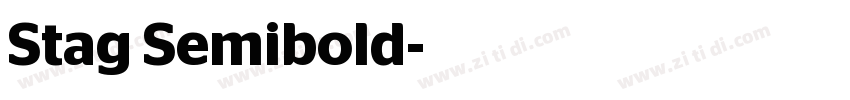 Stag Semibold字体转换
